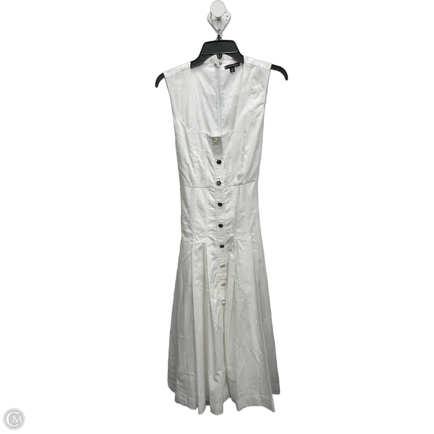Dress Casual Midi By Clothes Mentor In White, Size: Xs