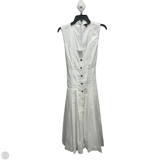 Dress Casual Midi By Clothes Mentor In White, Size: Xs