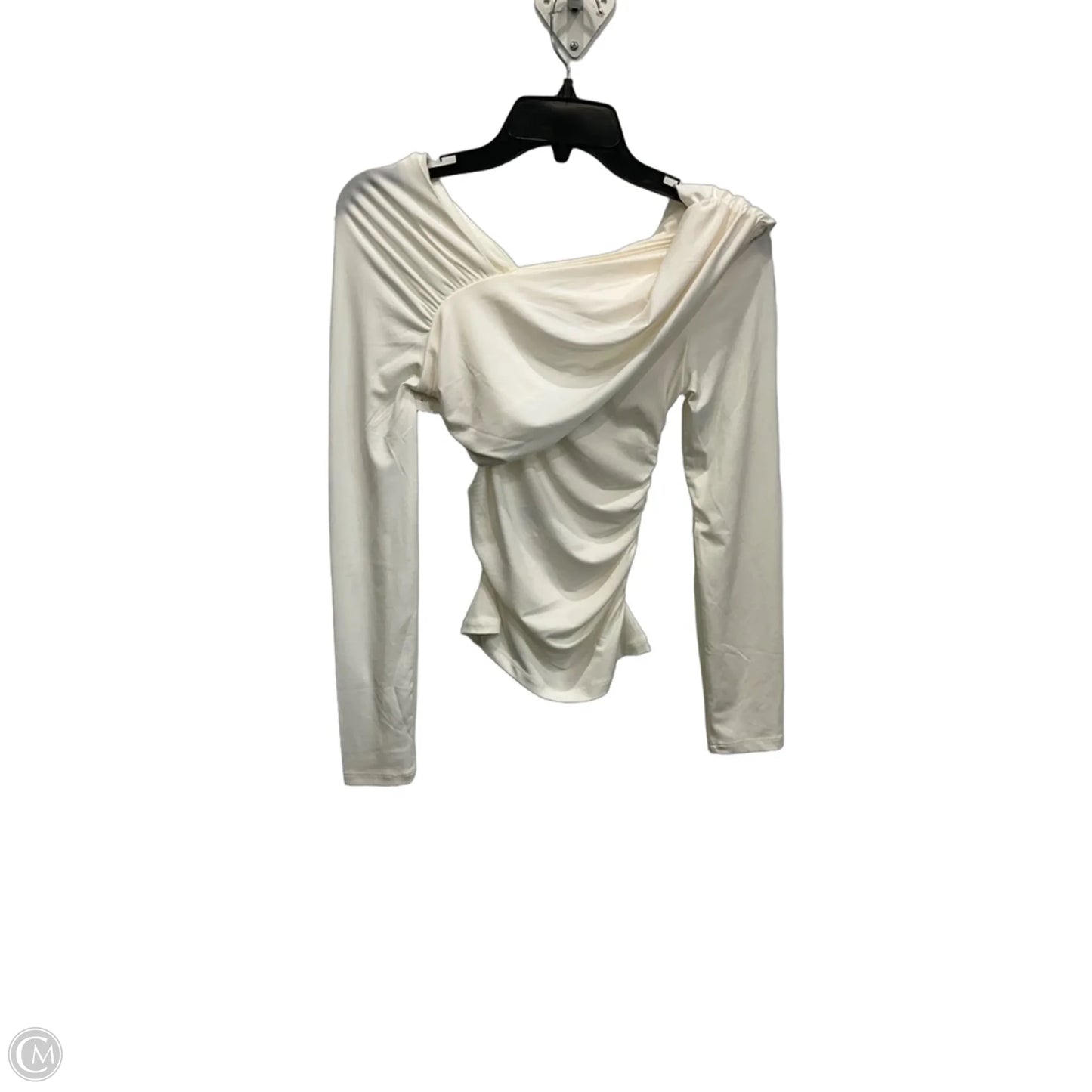 Top Long Sleeve By H&m In Cream, Size: Xs