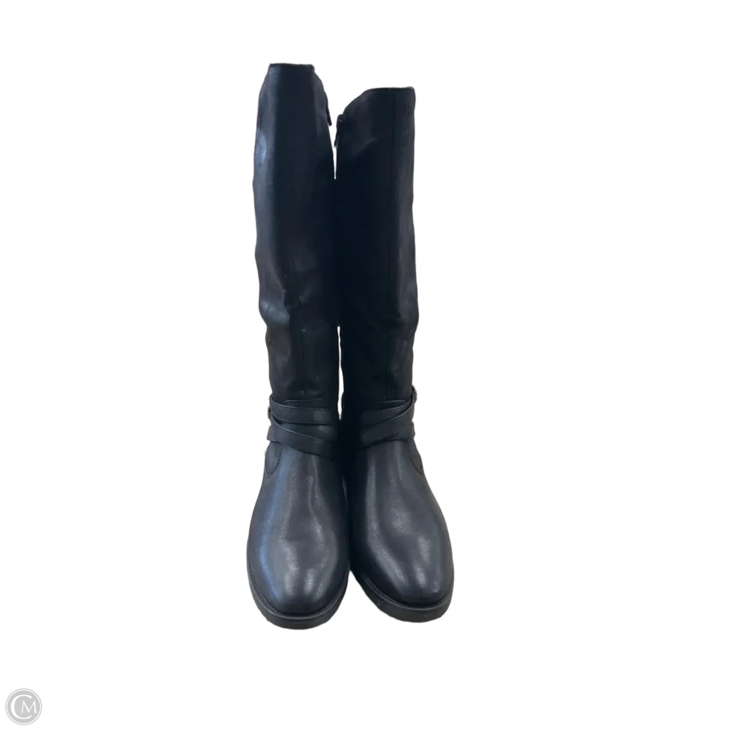 Boots Mid-calf Flats By Bare Traps In Black, Size: 9