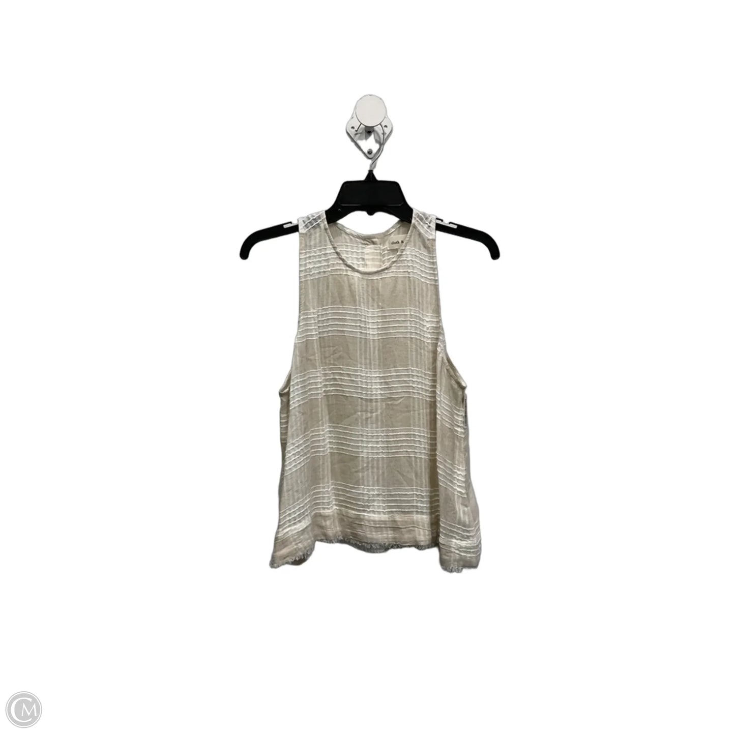 Top Sleeveless By Cloth & Stone In Tan, Size: M