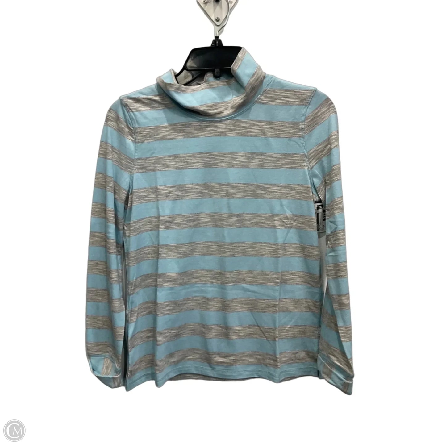 Top Long Sleeve By Talbots In Blue & Grey, Size: Sp
