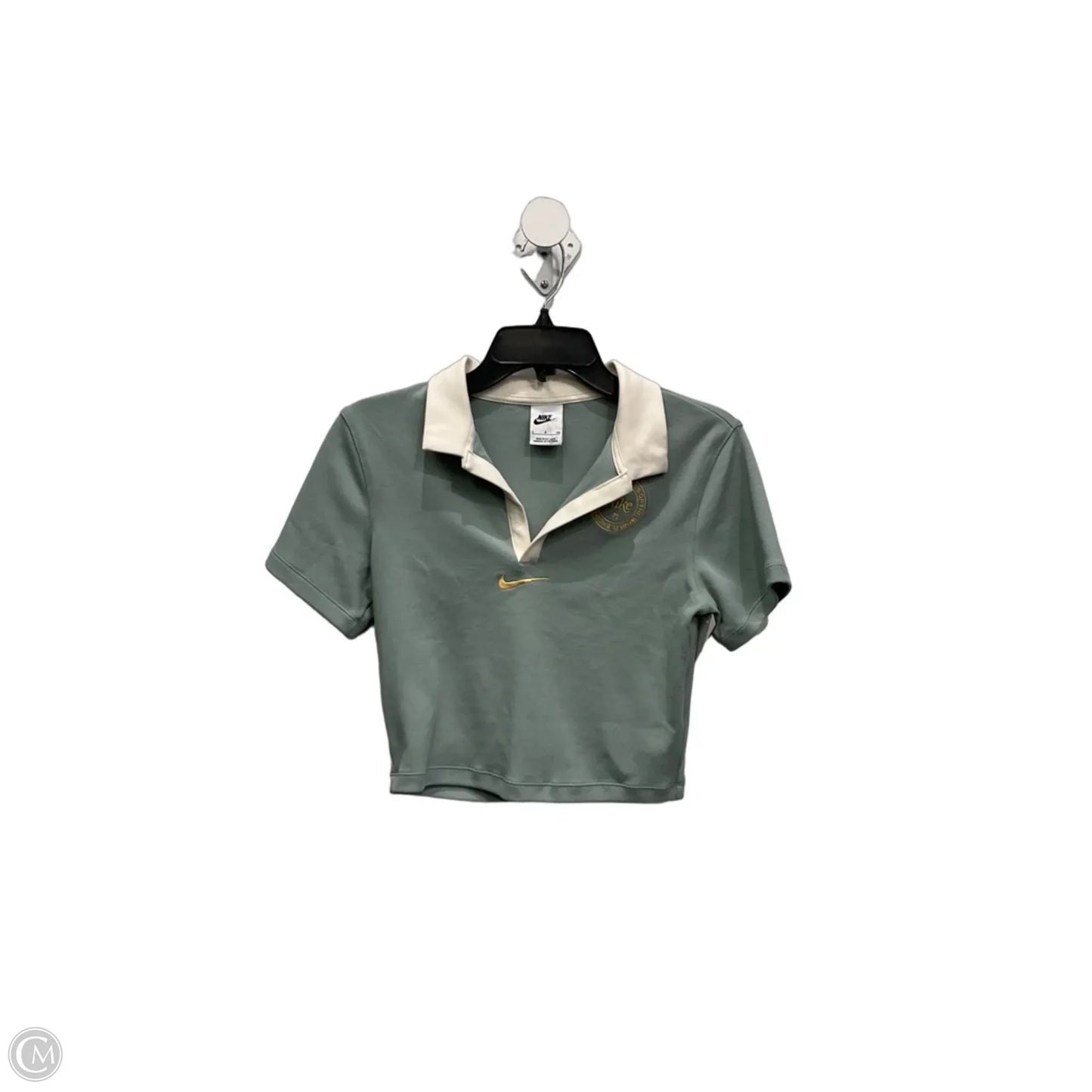 Athletic Top Short Sleeve By Nike Apparel In Green, Size: Sp