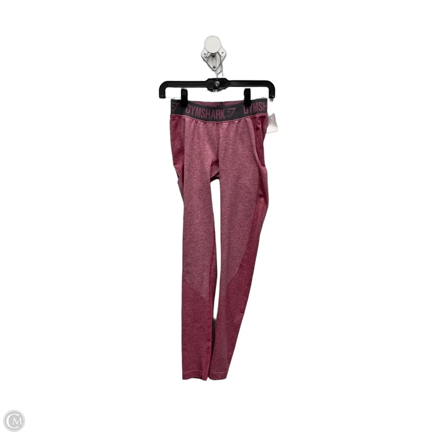 Athletic Leggings By Gym Shark In Grey & Pink, Size: S