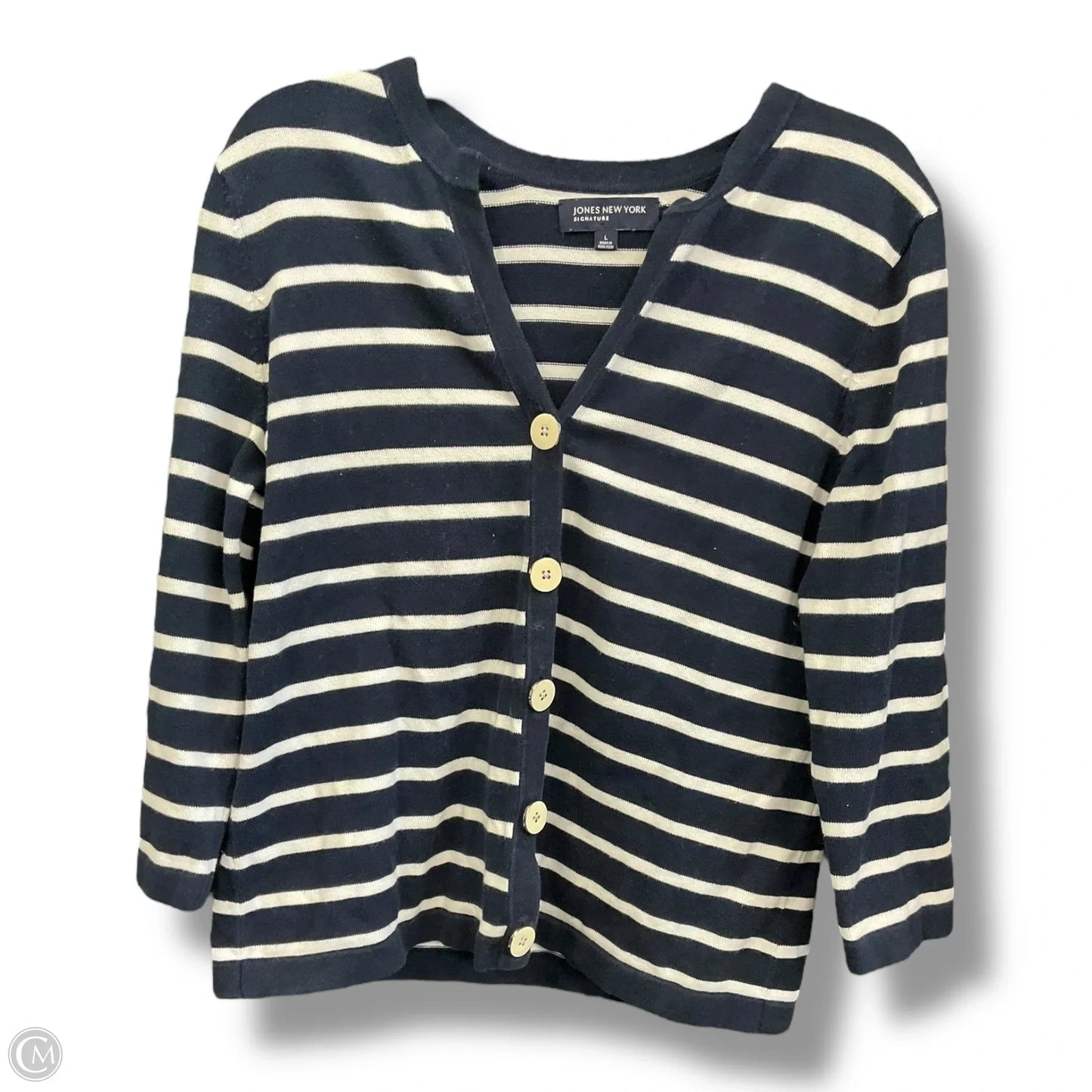 Cardigan By Jones New York In Navy, Size: L