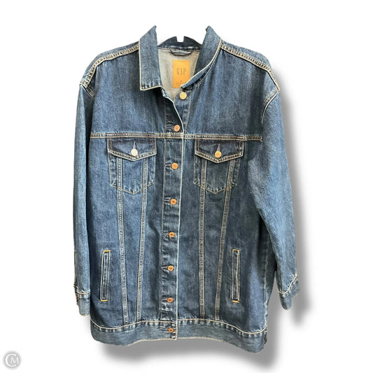 Jacket Denim By Gap In Blue Denim, Size: M