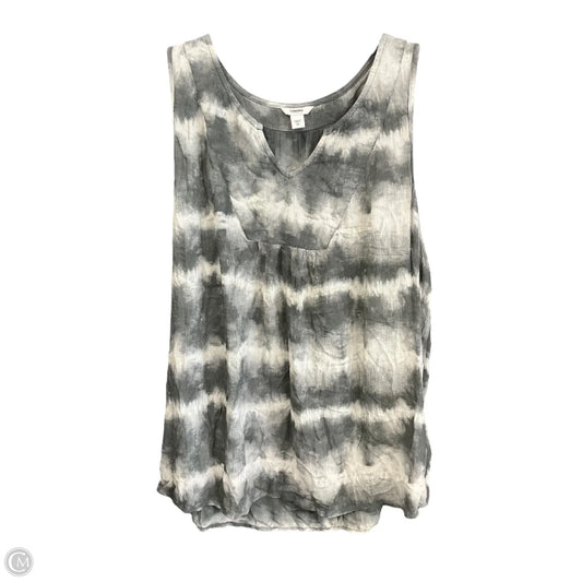 Top Sleeveless By Sonoma In Grey, Size: M