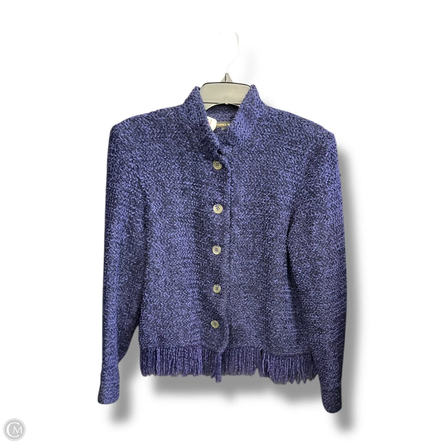 Blazer By Cynthia Maxx In Blue, Size: S
