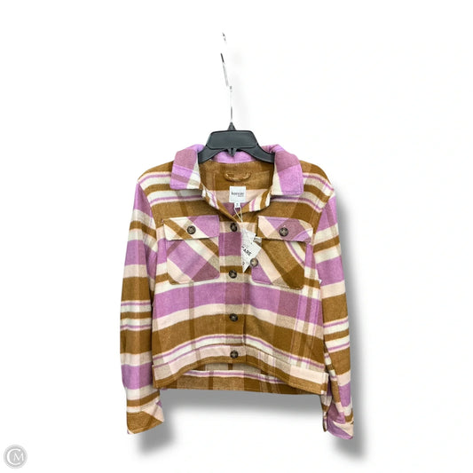 Jacket Shirt By Kensie In Multi-colored, Size: M