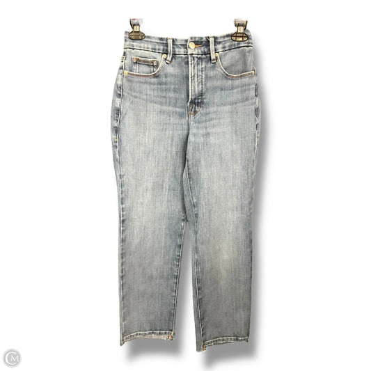 Jeans Skinny By Good American In Blue Denim, Size: 4