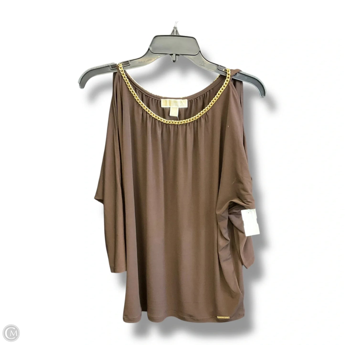 Top Long Sleeve By Michael By Michael Kors In Brown, Size: S