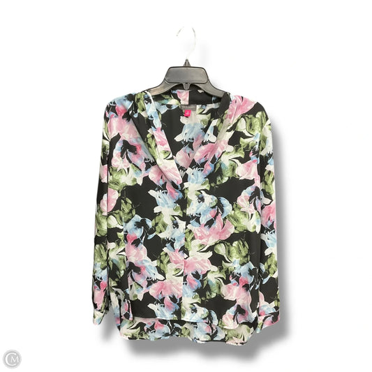 Top Long Sleeve By Vince Camuto In Floral Print, Size: M