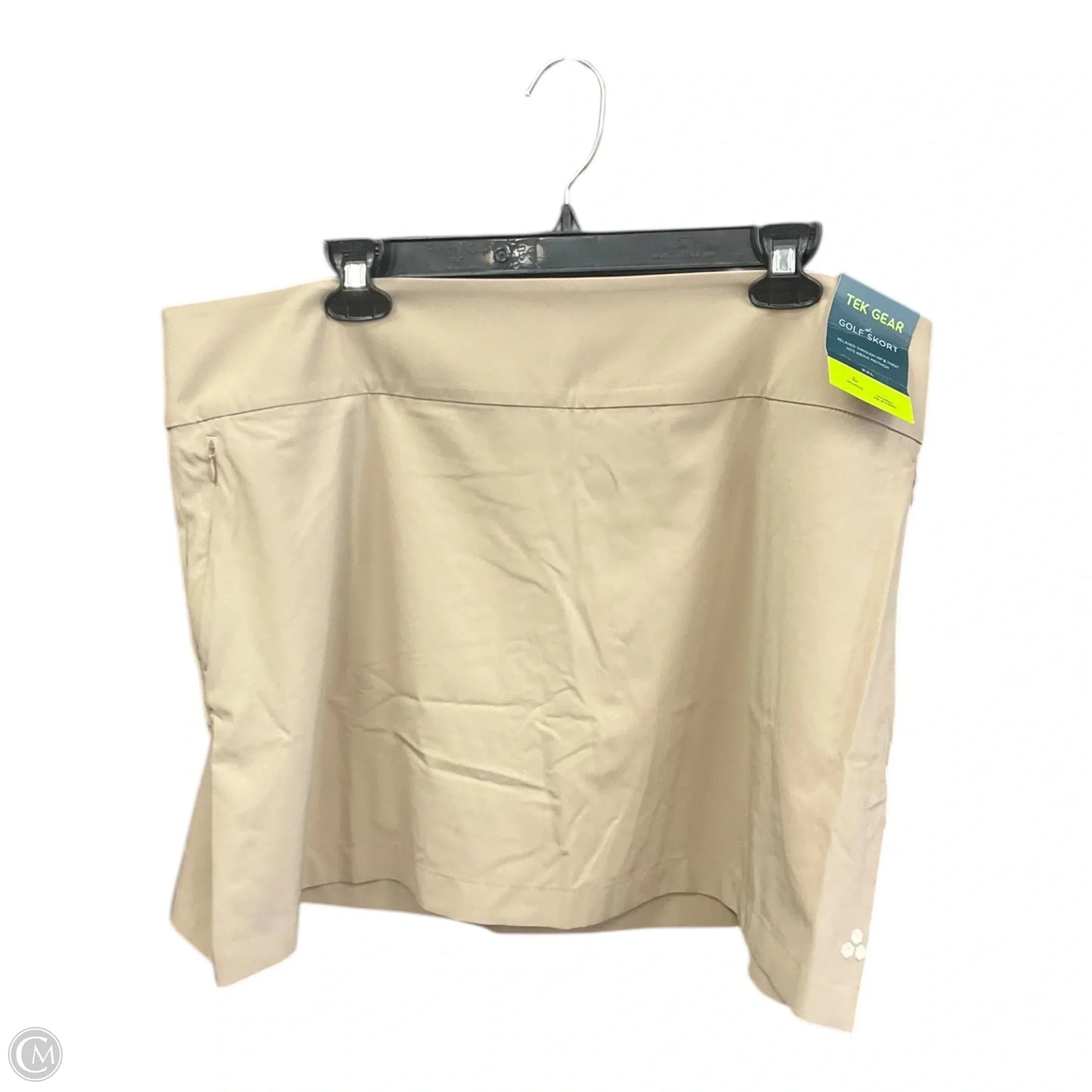 Athletic Skort By Tek Gear In Tan, Size: Xxl