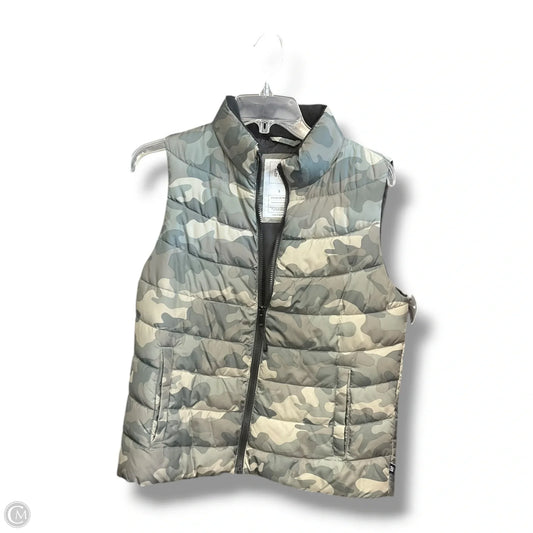 Vest Puffer & Quilted By Gap In Camouflage Print, Size: S