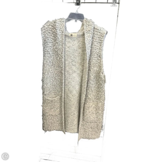 Vest Sweater By Clothes Mentor In Grey, Size: Osfm