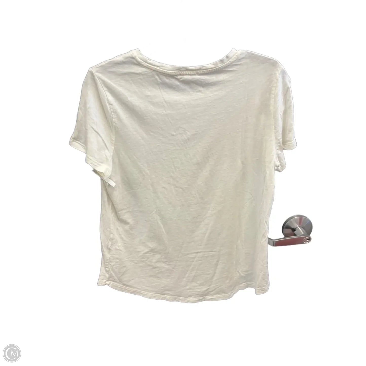 Top Short Sleeve Basic By Maurices In White, Size: L