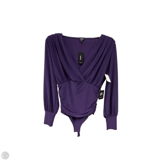 Bodysuit By Express In Purple, Size: S