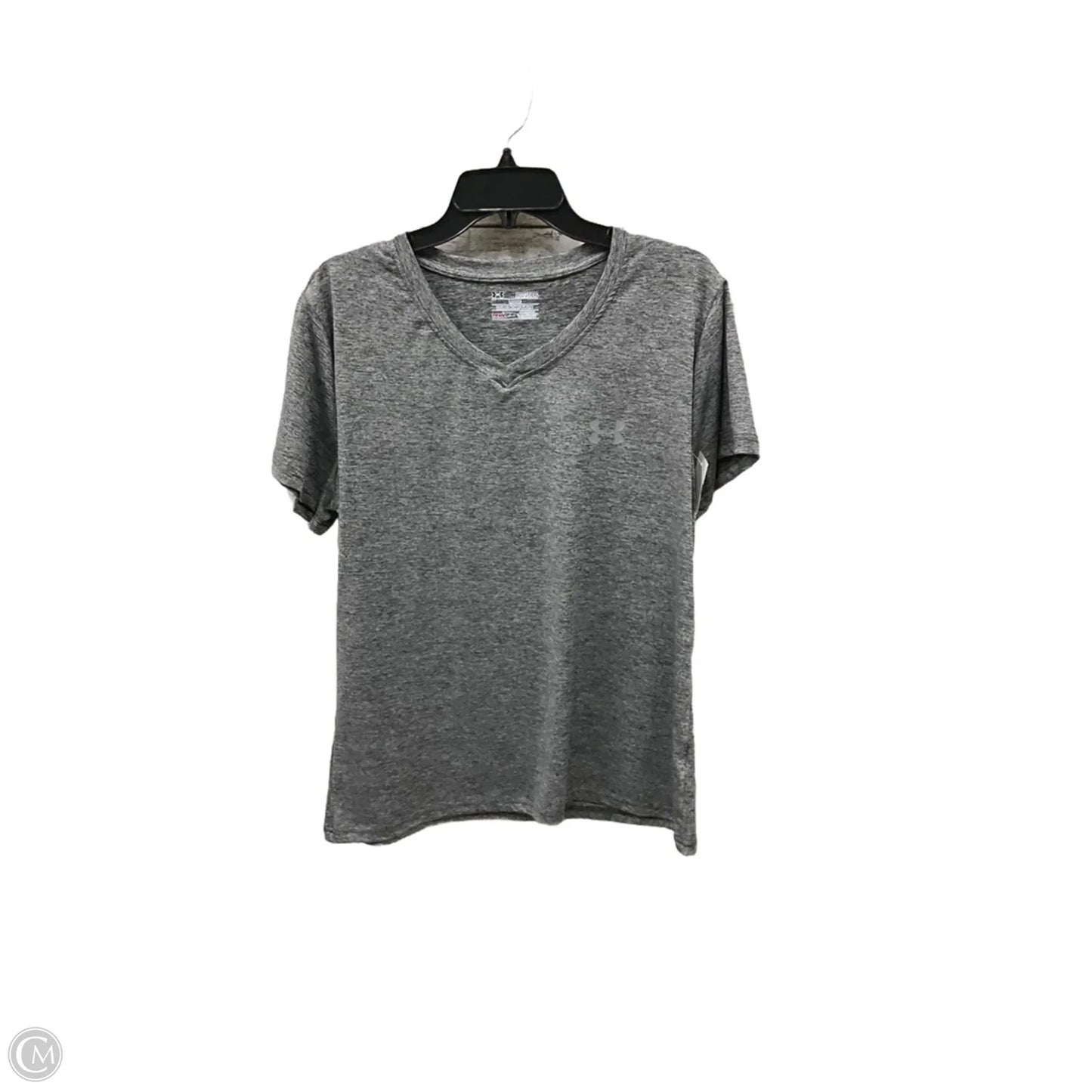 Athletic Top Short Sleeve By Under Armour In Grey, Size: Xxl