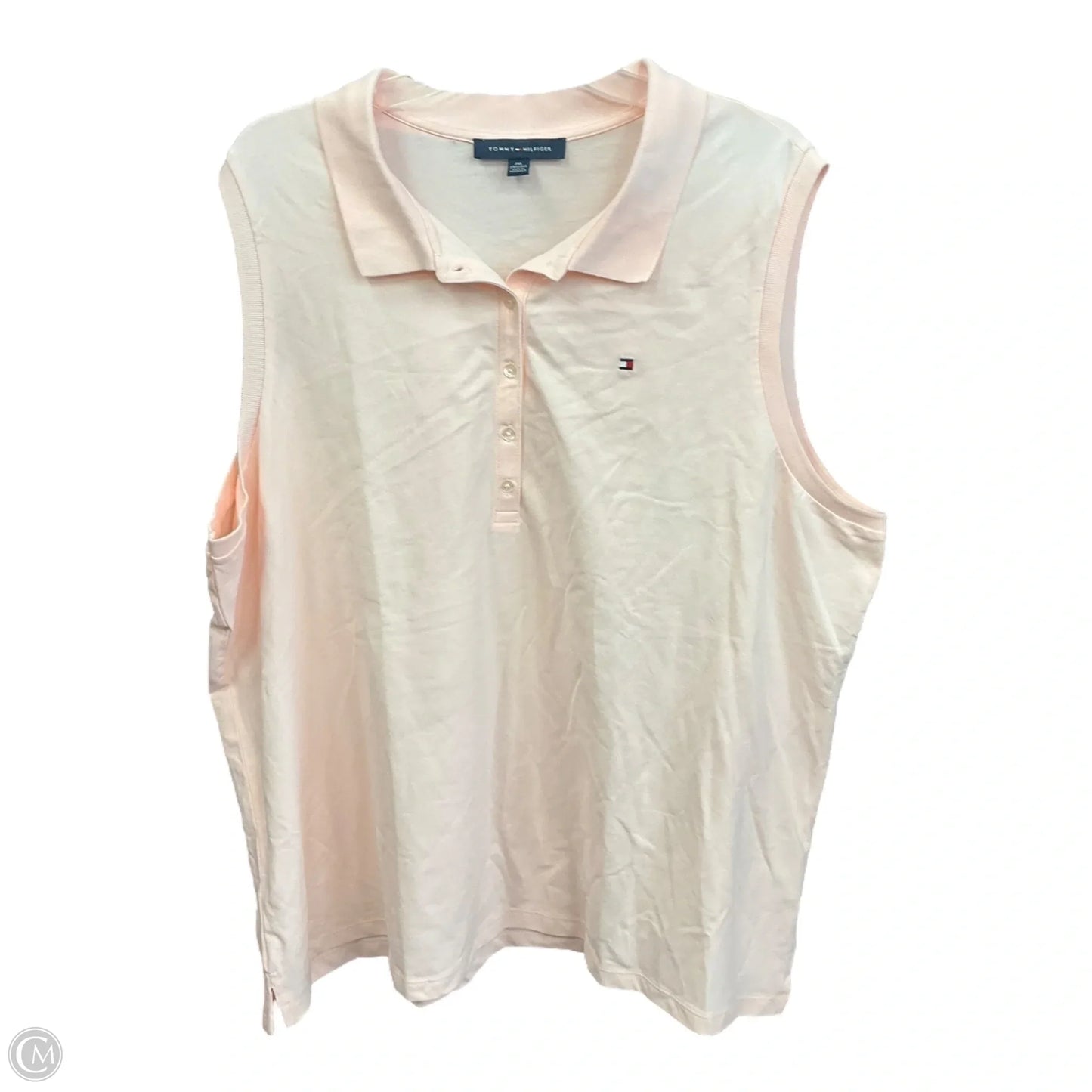 Top Sleeveless By Tommy Hilfiger In Pink, Size: 2x