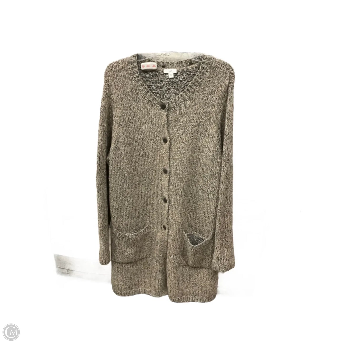 Sweater Cardigan By J. Jill In Brown, Size: L