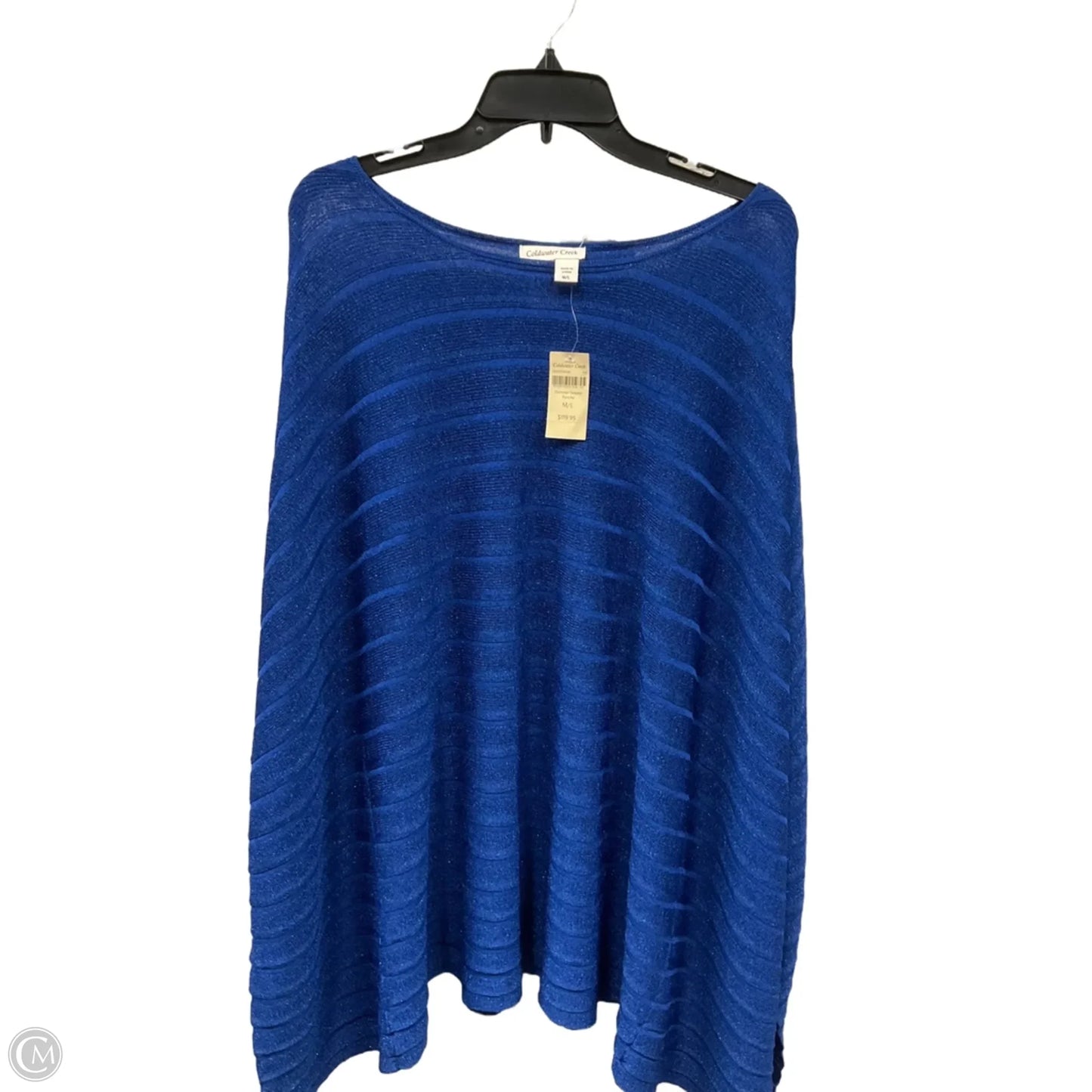 Poncho By Coldwater Creek In Blue, Size: M