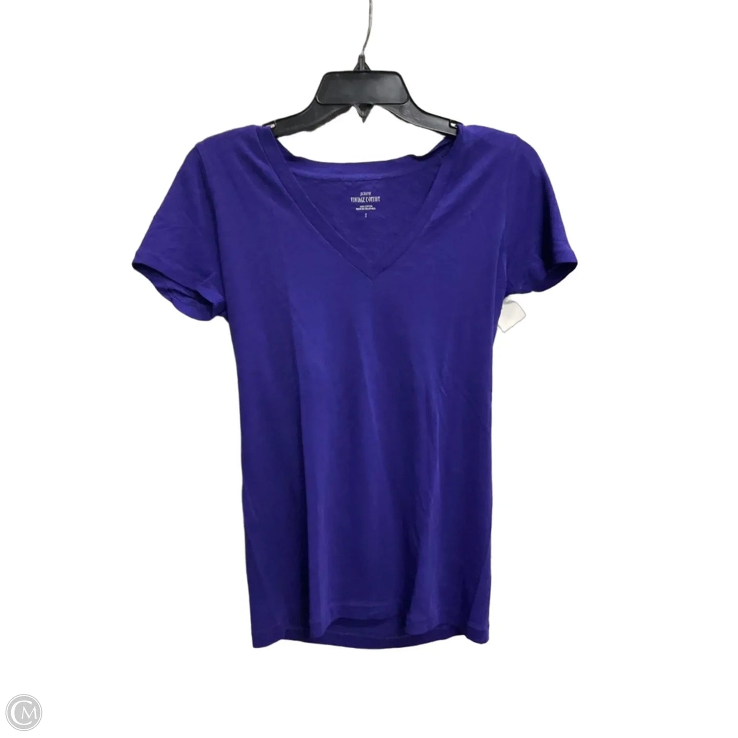 Top Short Sleeve Basic By J. Crew In Purple, Size: S