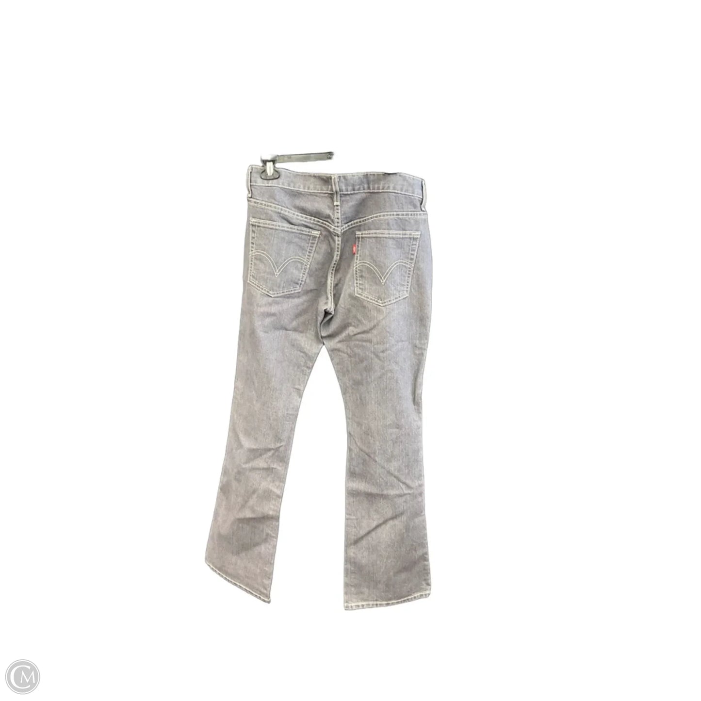 Jeans Boot Cut By Levis In Grey Denim, Size: 8