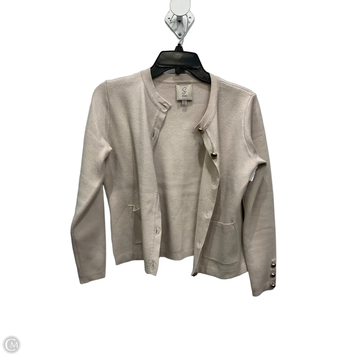 Cardigan By Sioni In Beige, Size: Xs