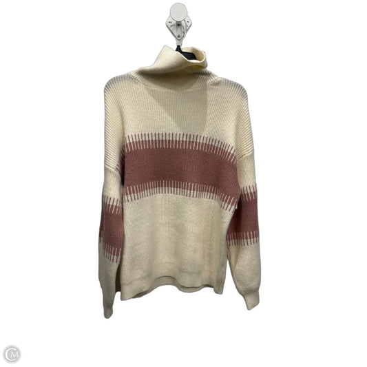Sweater By Baltic Born In Pink & White, Size: S