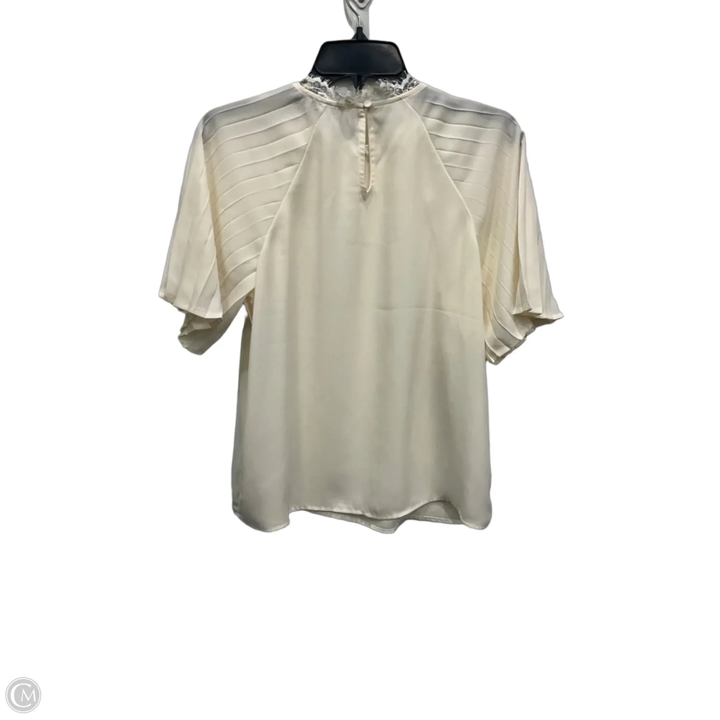Top Short Sleeve By Express In Cream, Size: S