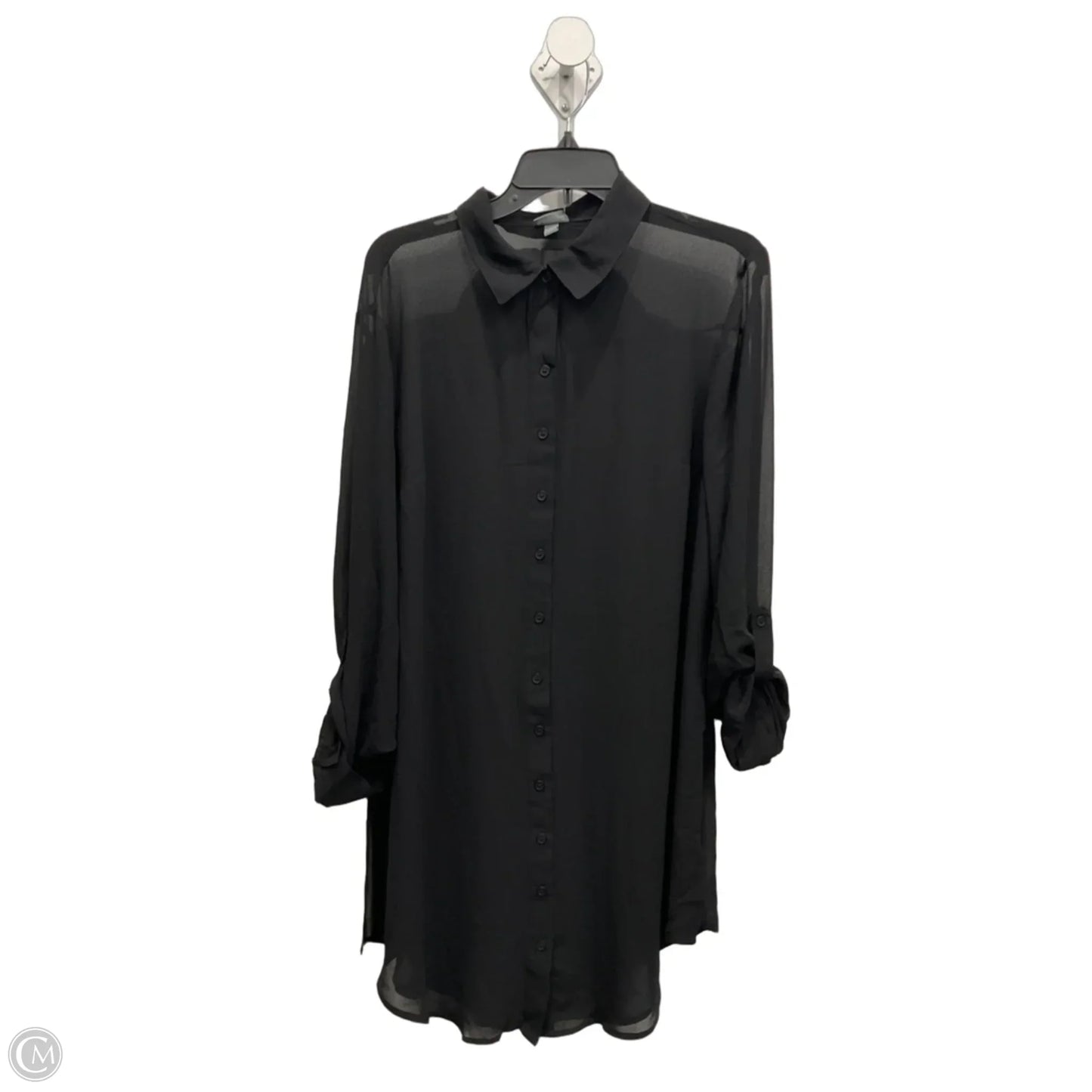 Top Long Sleeve By Torrid In Black, Size: M