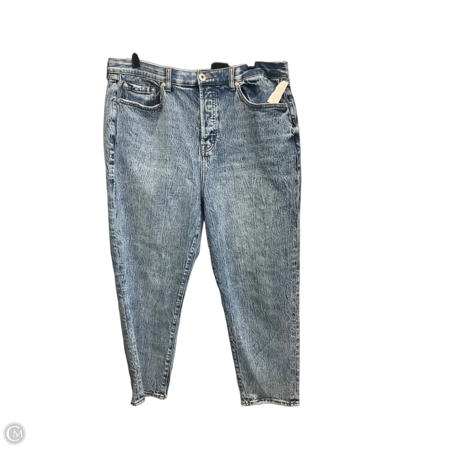 Jeans Straight By Torrid In Blue Denim, Size: 16