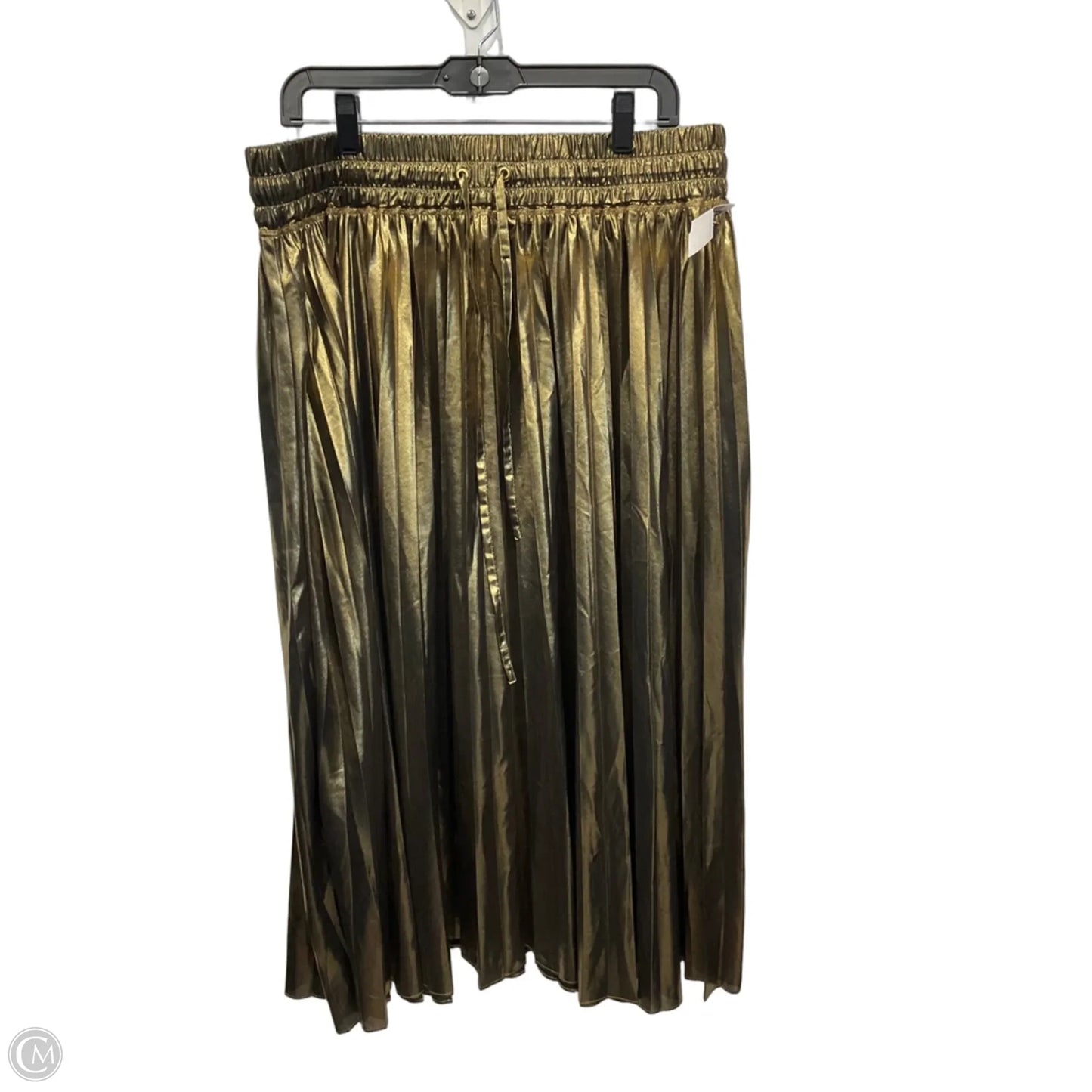 Skirt Maxi By Lane Bryant In Gold, Size: 18