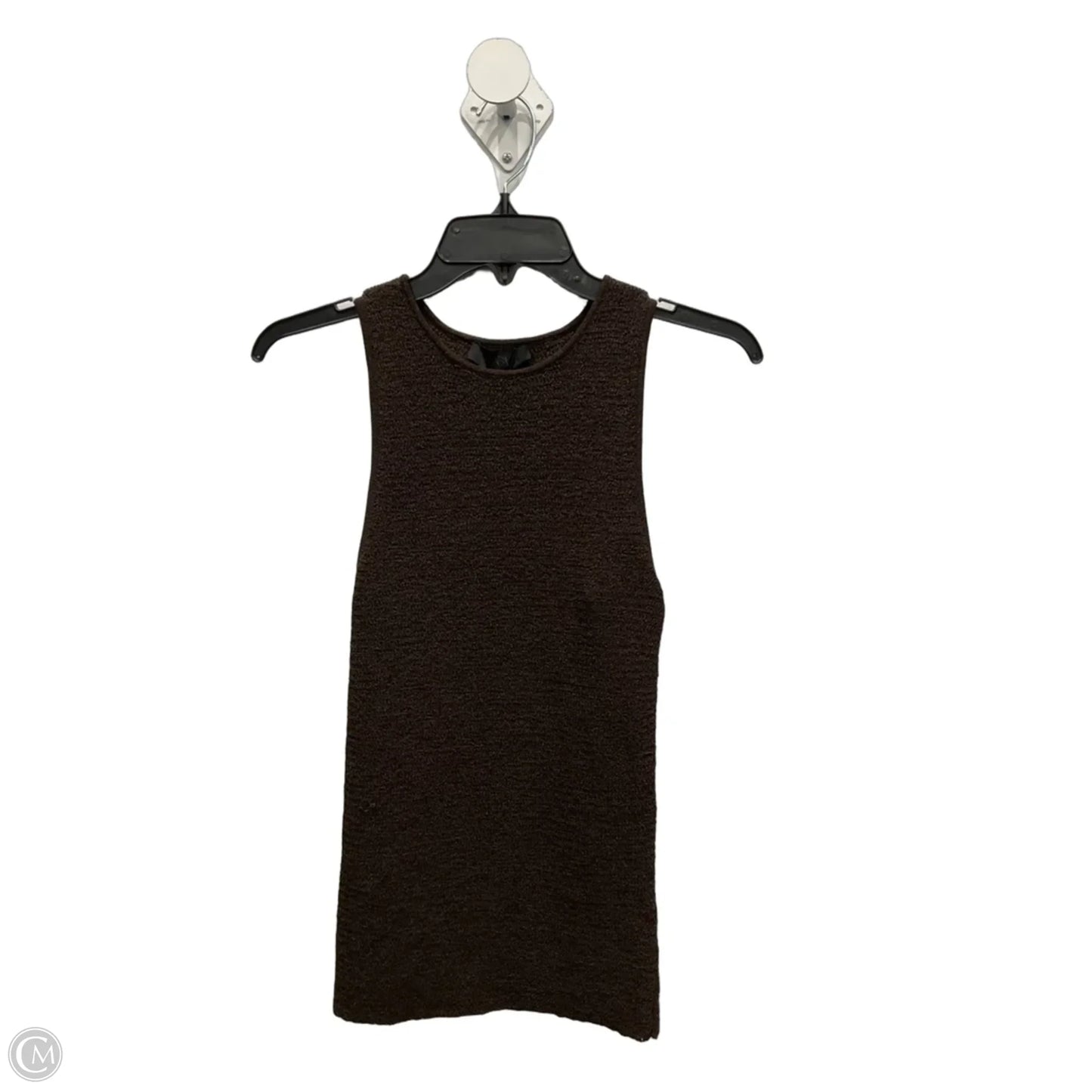 Top Sleeveless By Zara In Brown, Size: Xs