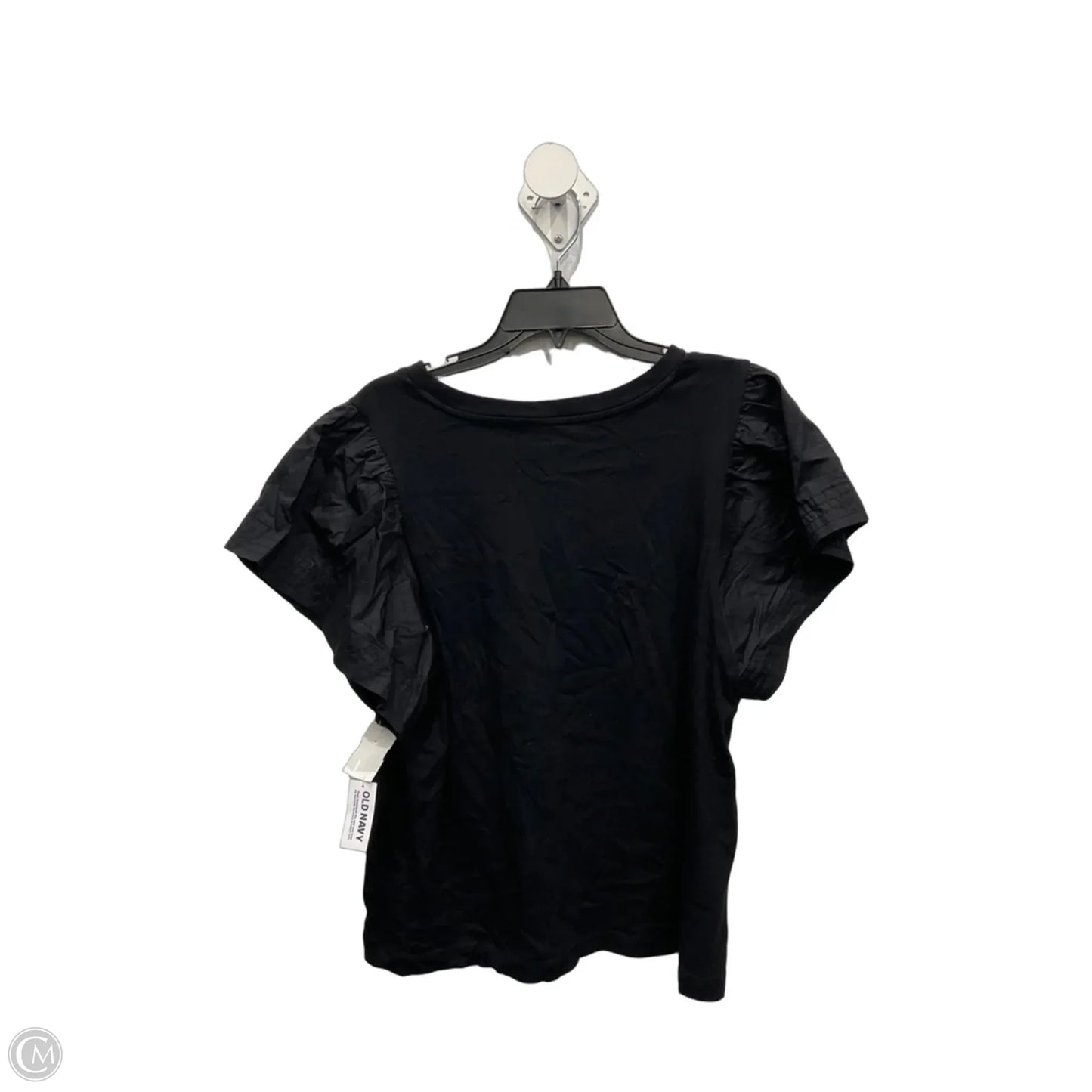 Top Short Sleeve By Old Navy In Black, Size: L