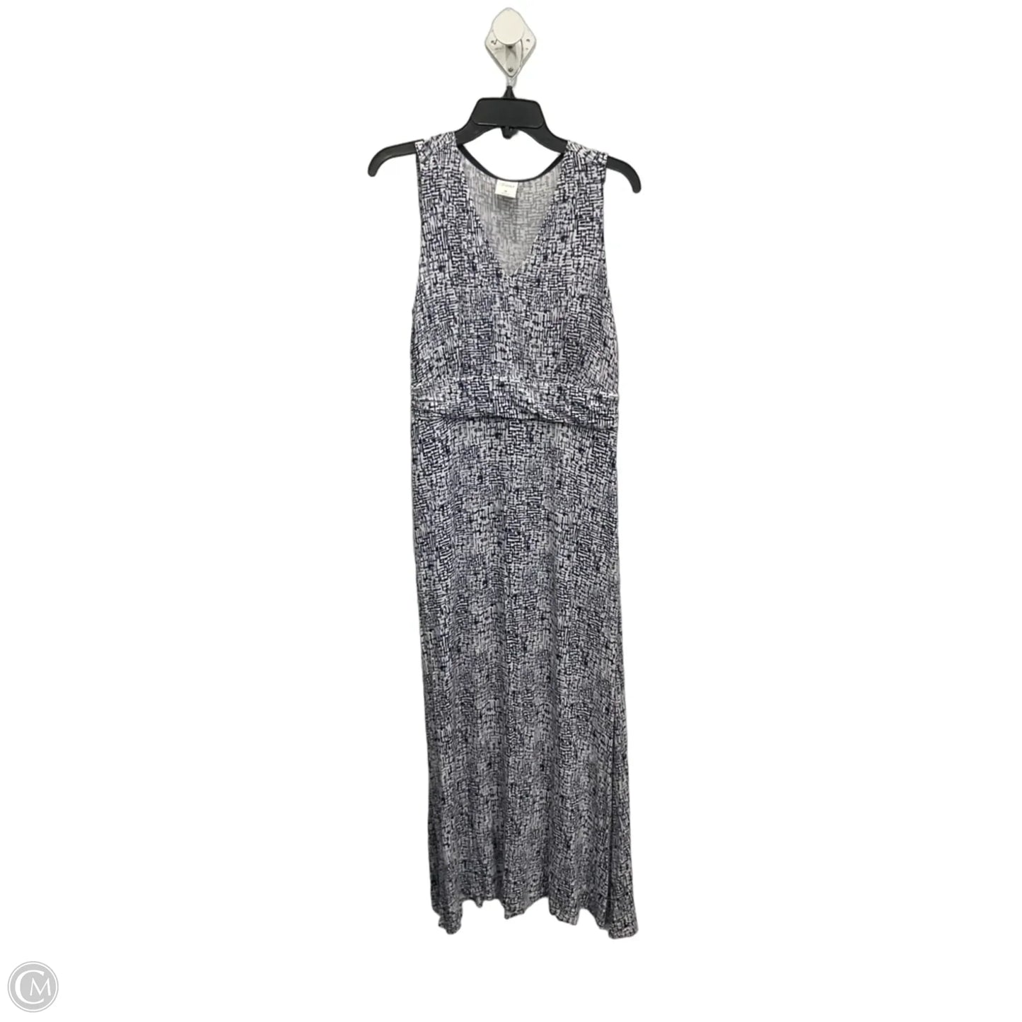 Dress Casual Maxi By Soma In Blue & White, Size: M