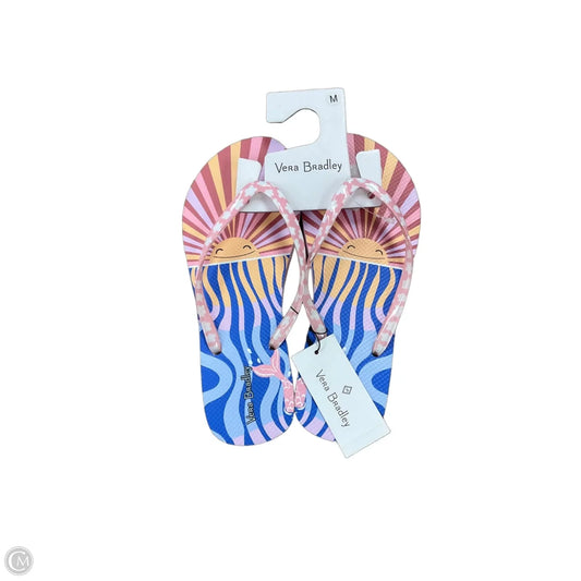 Sandals Flip Flops By Vera Bradley In Multi-colored, Size: 7.5