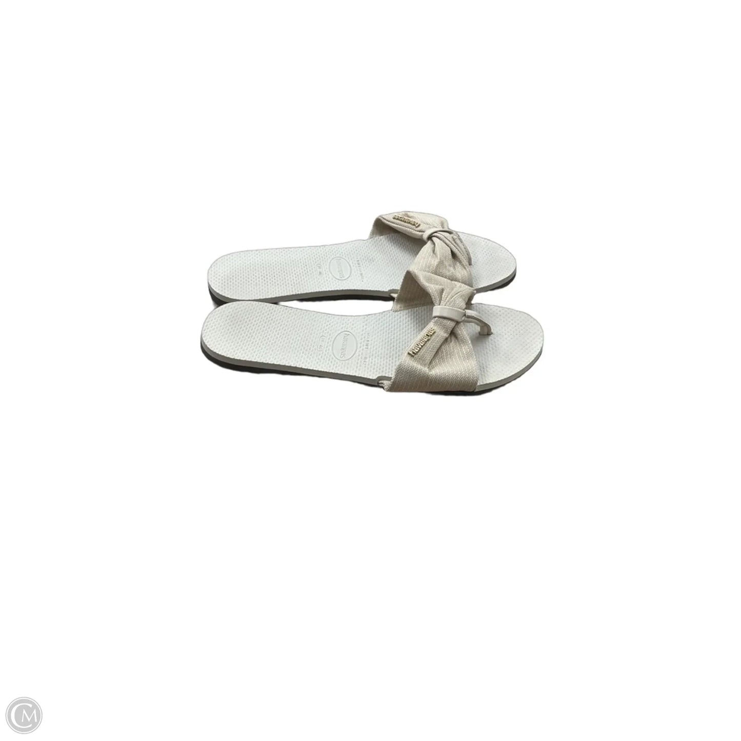 Shoes Flats By Havaianas In Gold, Size: 10