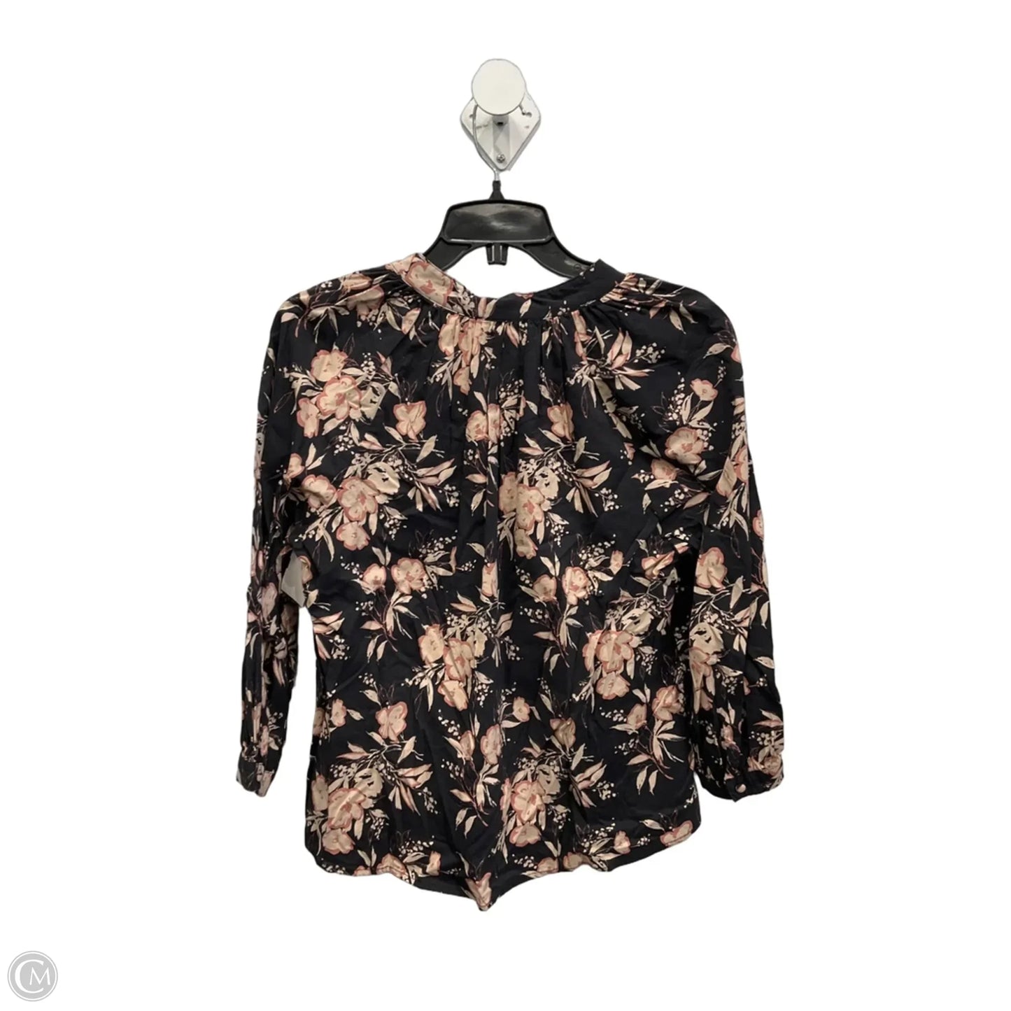 Top Long Sleeve By Evereve In Floral Print, Size: S