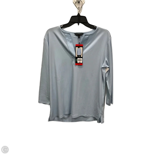 Top Long Sleeve By Banana Republic In Blue, Size: M