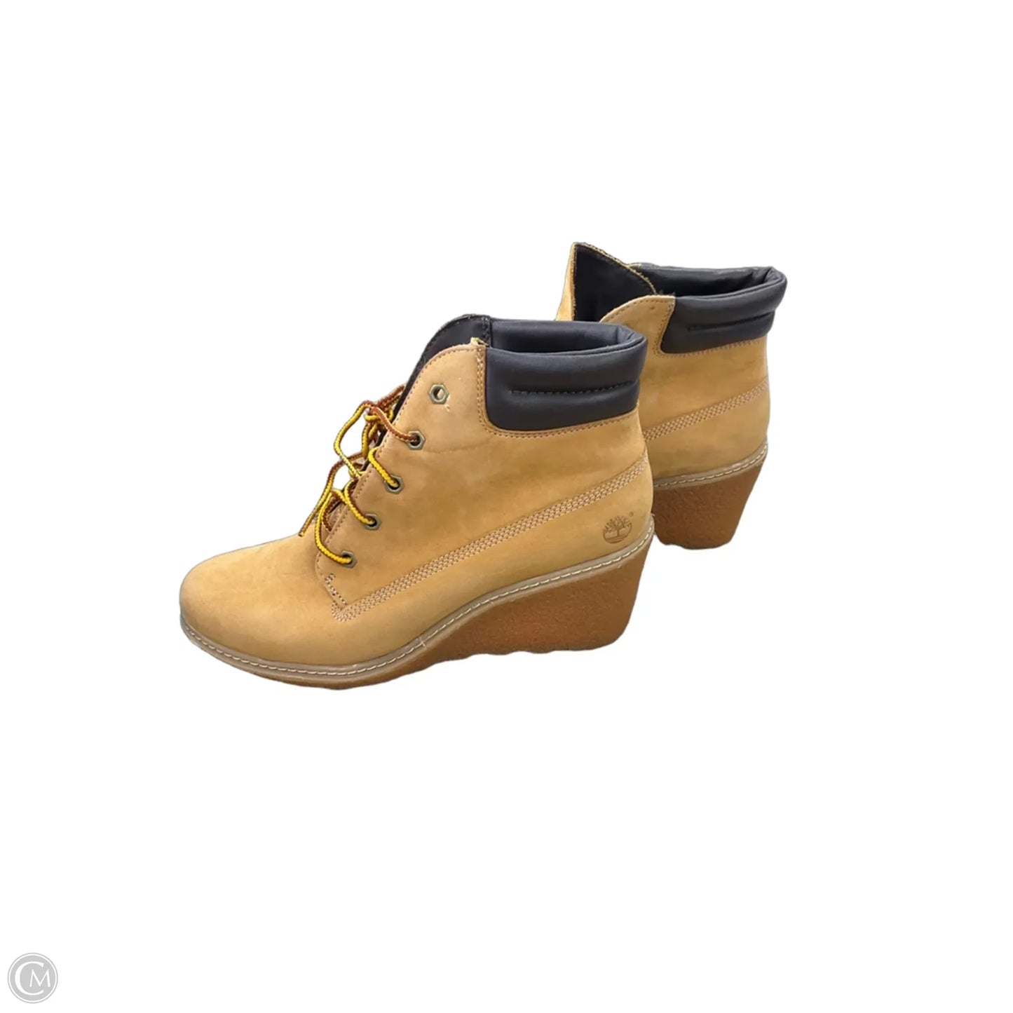 Boots Ankle Heels By Timberland In Brown, Size: 8