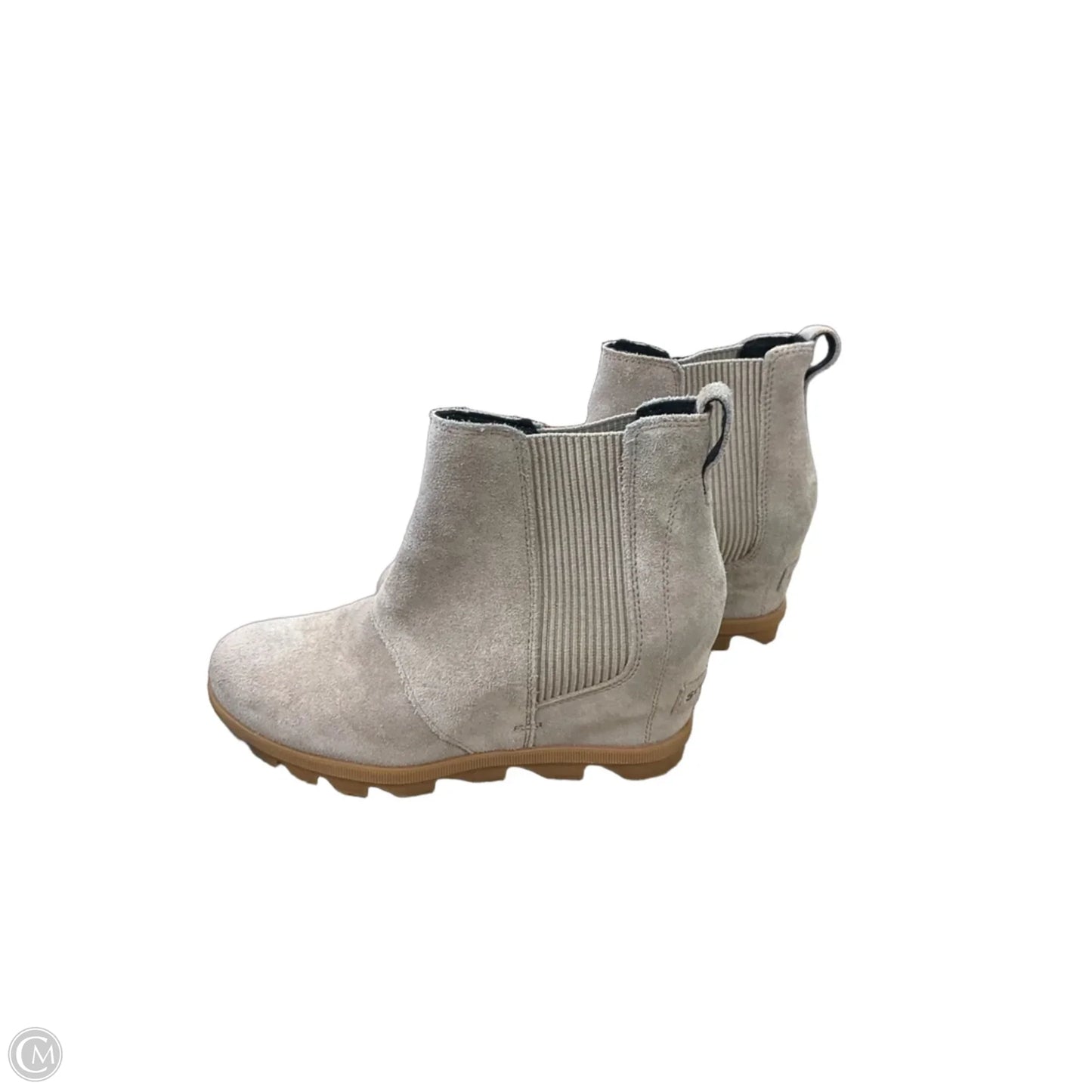 Boots Ankle Heels By Sorel In Grey, Size: 7.5