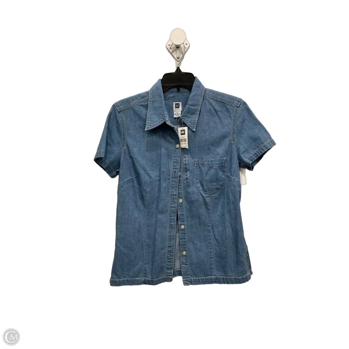 Top Short Sleeve By Gap In Blue, Size: M