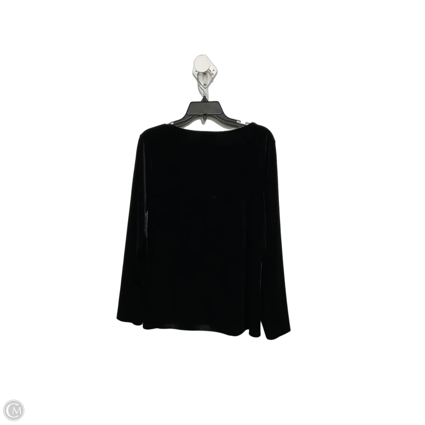 Top Long Sleeve By Halogen In Black, Size: L