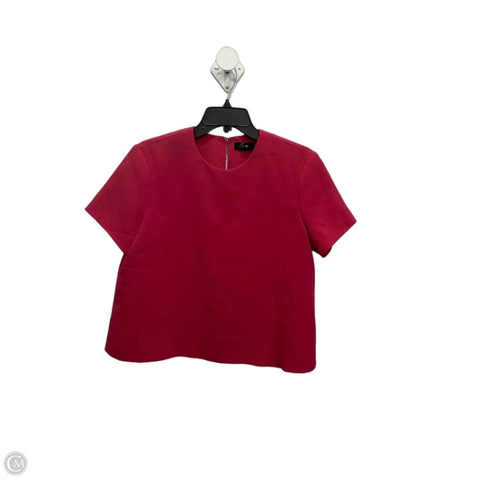 Top Short Sleeve Basic By Theory In Pink, Size: M