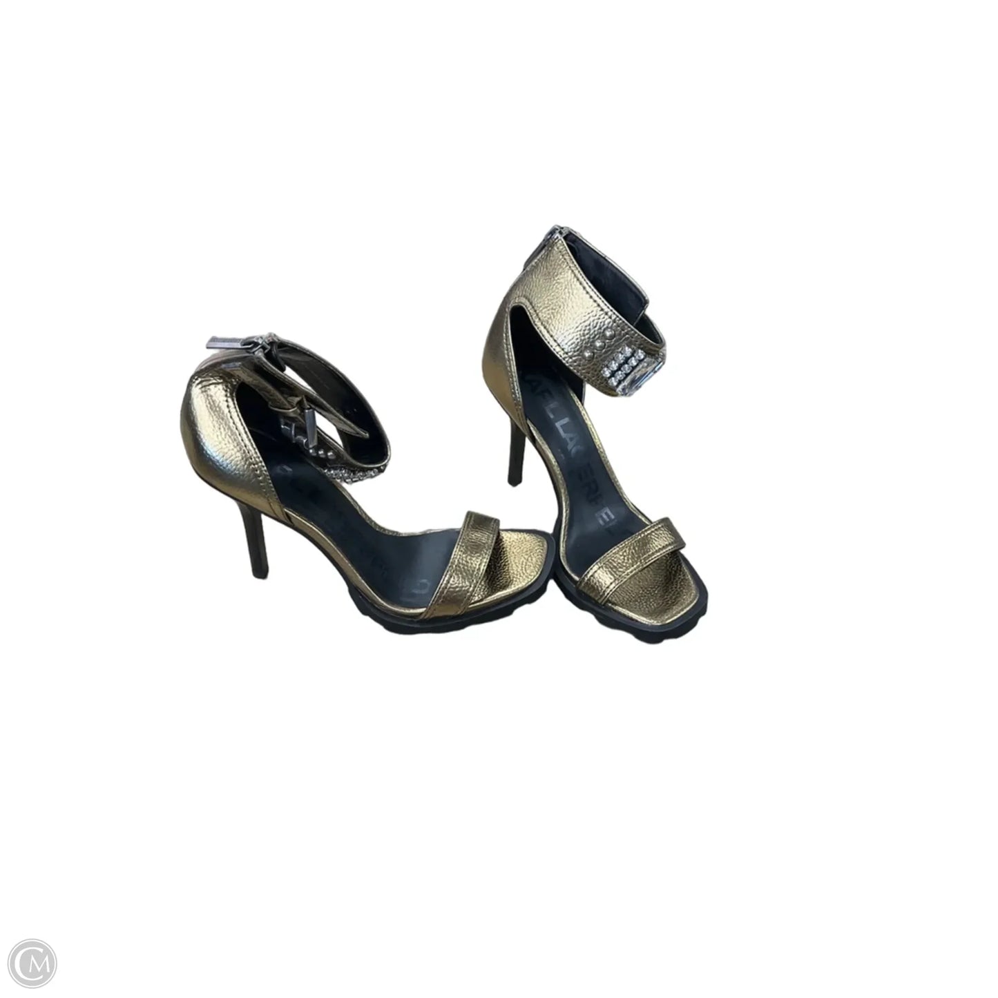 Shoes Designer By Karl Lagerfeld In Gold, Size: 8