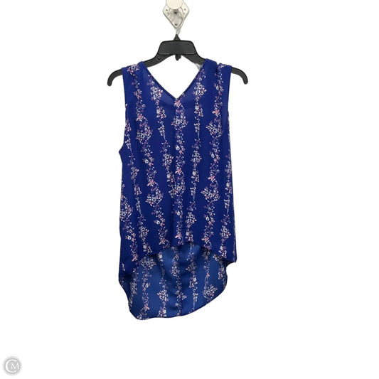 Top Sleeveless By Kaari Blue In Multi-colored, Size: L