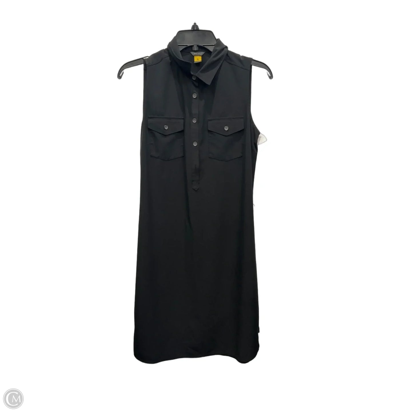 Dress Casual Midi By Eddie Bauer In Black, Size: S