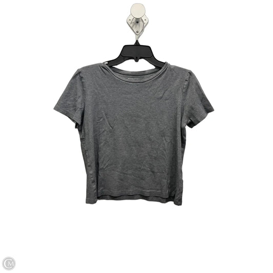 Top Short Sleeve Basic By Banana Republic In Grey, Size: M