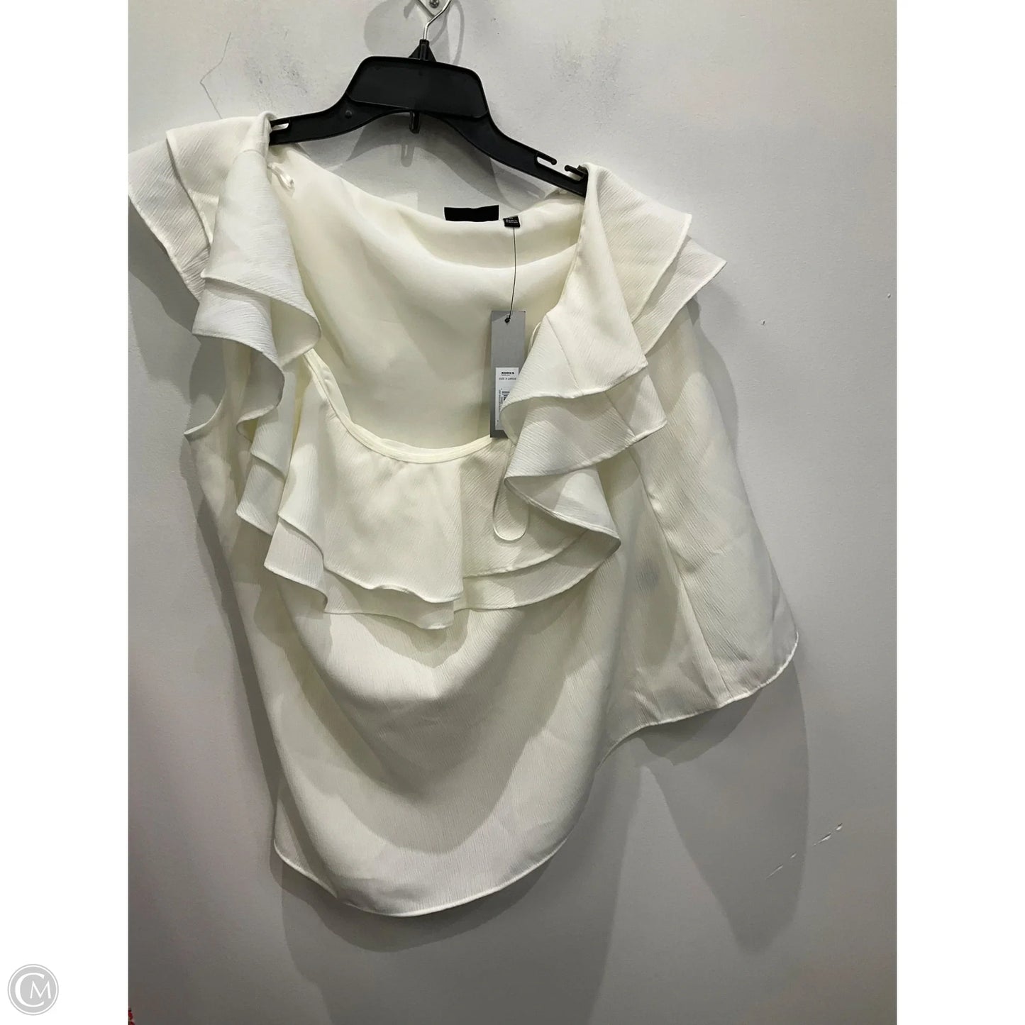 Top Sleeveless Basic By Apt 9 In Cream, Size: Xl